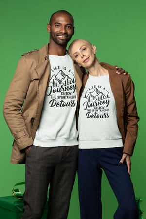 Life Is A Journey Enjoy, The Spontaneous Detours - Unisex Garment-Dyed Sweatshirt