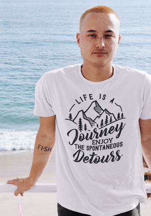 Life Is A Journey Enjoy, The Spontaneous Detours - Unisex Tee