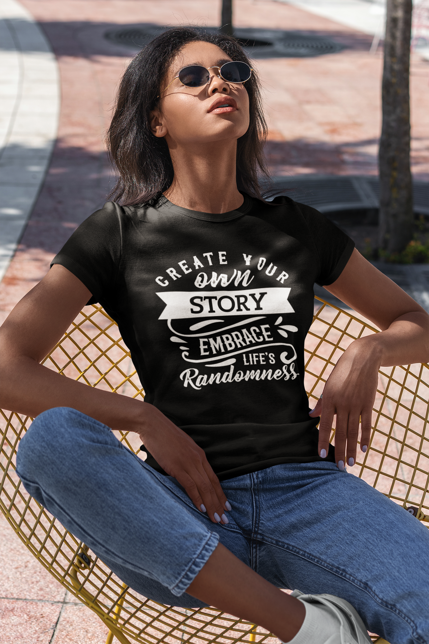 Create Your Own Story Embrace, Life's Randomness - Unisex Tee