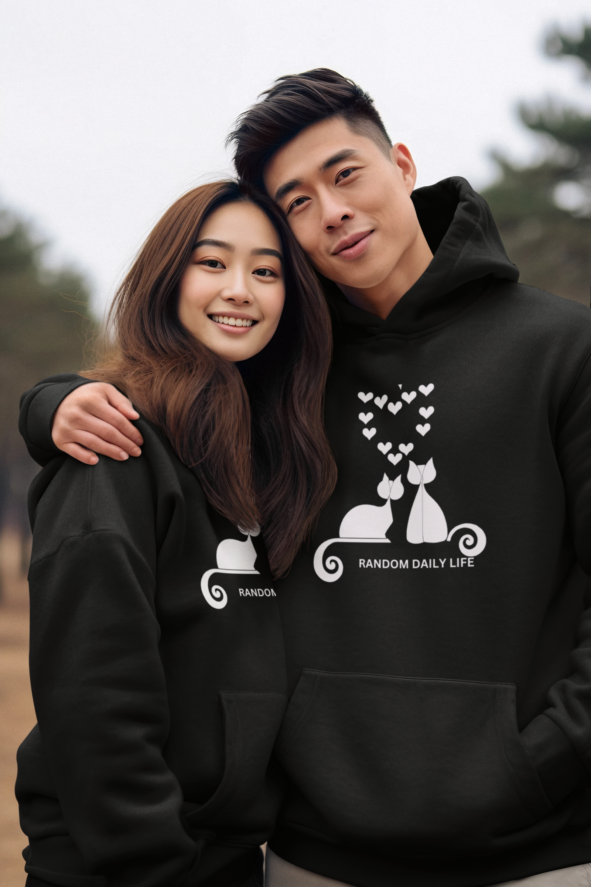 Random Daily Life ( Flower Kitty ) - Unisex Hoodie