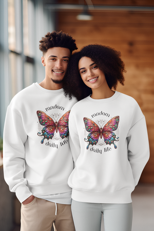 Random Daily Life ( Beautiful Butterfly) - Unisex Garment-Dyed Sweatshirt